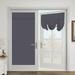 Brand Clearance! French Door Curtains Thermal Insulated Blackout Curtain Sliding Glass Door Curtain Panel 1 Panel Dark Gray