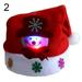 Kaola Christmas LED Hat Cute Decorative Flannel Santa Claus Snowman Elk Cap Gift for Home School