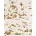 Ahgly Company Indoor Rectangle Abstract Champagne Beige Abstract Area Rugs 2 x 4