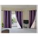 Luxury K72 1 Panel plum solid color thermal foam lined blackout heavy thick thermal window curtain drapes bronze grommets 108 Length