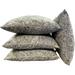 Home Soft Things Paisley Suede 4 Piece Throw Pillow Cover Set - Frost Grey - 20 x 20