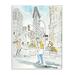 Stupell Industries City People Walking Urban Architecture Watercolor Wall Plaque by Mark Higden