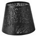 Small Lamp Shade Clip on Bulb Barrel Metal Lampshade with Pattern of for Table Chandelier Wall Lamp Black