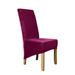 Rosnek 1/4/6Pcs Velvet L Size Chair Cover Spandex Dining Chair Slipcover Extra Large Elastic Stretch Seat Case For Kitchen Banquet Hotel