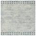 SAFAVIEH Abstract Augustine Distressed Geometric Wool Area Rug Ivory/Navy 4 x 4 Square