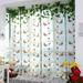 Bidobibo Sheer Curtains Roman Curtain Blackout Curtains for Living Room Embroidered Vine Balloon Curtains for Girls Kids Room 39.37*31.5 inch