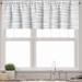 Ambesonne Neutral Valance Pack of 2 Grey Minimal Wavy Stripes 54 X12 Dust Off White