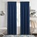 Achim Blake Geometric Diamond Rod Pocket Light Filtering Curtain Panel Navy 42 x 63