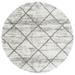 SAFAVIEH Hudson Amias Plush Geometric Shag Area Rug Grey/Beige 8 x 8 Round