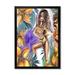 Designart Tropical Amazon Warrior Woman Traditional Framed Art Print