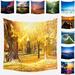 Yipa Natural Landscape Tapestry Psychedelic Tapestries Mandala Tapestry Hippie Boho Blanket Bohemian Bedspread Throw Cover Background Cloth Wall Hanging Tapestry Home Decor