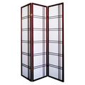 Girard 3-Panel Room Divider - Cherry