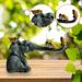 Travelwant Elephant Resin Figurines Elephant with Birds Statue Suitable for Home Decoration on Shelf Collections Figurines Office Home Garden Decor Sculpture Wealth Lucky Figurine