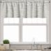 Ambesonne Off White Valance Pack of 2 Horizontal Stripes Design 54 X12 Charcoal Grey and Off White