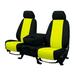 CalTrend Front NeoSupreme Seat Covers for 2012-2021 Nissan NV3500 - NS277-12NN Yellow Insert with Black Trim