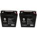 SPS Brand 12V 18 Ah terminal F2 Replacement Battery (SG12180F2) for Kawasaki (Jet Ski) JH750 F2 1995-1999 (2 pack)