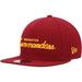 Men's New Era Burgundy Washington Commanders Script Original Fit 9FIFTY Snapback Hat