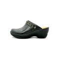 Wide Width Women's Chloe Clog by Hälsa in Black Solid (Size 9 1/2 W)