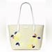 Kate Spade Bags | New Kate Spade Ash Straw Lemon Zest Large Tote Multi | Color: Gold | Size: Os