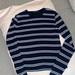 Brandy Melville Tops | Brandy Melville Navy Blue Striped Longsleeve | Color: Blue | Size: One Size