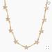 J. Crew Jewelry | J. Crew Pave Crystal Charm Star Chain Necklace | Color: Gold/White | Size: Os