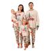 CenturyX Christmas Matching Pajamas for Family Car Christmas Tree Print Long-Sleeved Tops Trousers Xmas Holiday Jammies for Kids Women Men WhiteBaby-12-18 Months