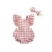 aturustex Baby Girl Halter Ruffle Romper Summer Floral Tutu Dress Bodysuit Outfits (0-24 Months)