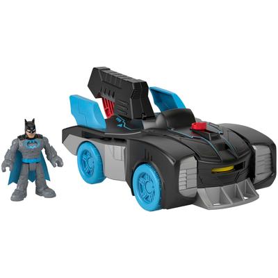 Spielzeug-Auto MATTEL "Imaginext DC Super Friends Bat-Tech Batmobil und Batman" Spielzeugfahrzeuge blau Kinder