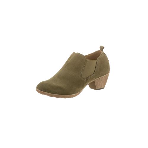 Cowboy Stiefelette Gr. 39, grün (khaki) Damen Schuhe Reißverschlussstiefeletten