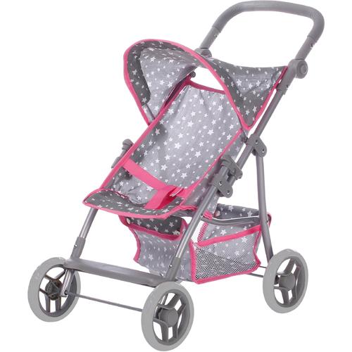 „Puppenbuggy KNORRTOYS „“Liba – Star Grey““ Puppenwagen grau (star grey) Kinder Puppenwagen -trage“