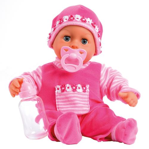 "Babypuppe BAYER ""First Words, pink"" Puppen pink Kinder Puppen"