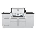 Broil King 5 Built-in 50000 BTU Grill w/ Side Burner & Cabinet Stainless Steel in Black/Gray | Wayfair 896844