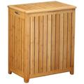 Ccornelus Bamboo Cabinet Laundry Hamper Wood in Brown | 24.75 H x 20.13 W x 13.25 D in | Wayfair AB0094D4TWY