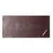 Dacasso Bonded Leather Desk Pad Metal in Brown | 32 H x 15 W x 0.08 D in | Wayfair PR-3648