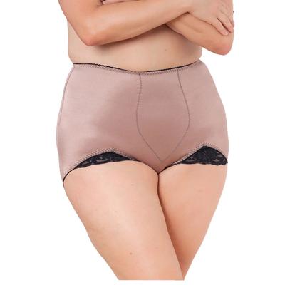 Rago Women's Light Shaping Tummy Control Panty Brief (Size L) Mocha, Nylon,Spandex