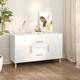 Buffet Bahut Meuble de rangement Commode Blanc 100x36x60 cm Bois d'ingénierie 72006