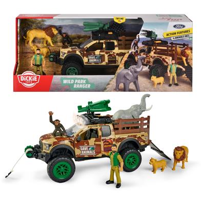 Spielzeug-Auto DICKIE TOYS "Wild Park Ranger-Set" Spielzeugfahrzeuge bunt Kinder Altersempfehlung mit Licht und Sound