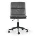 Trent Austin Design® Moller Adjustable Height Swivel Faux Leather Task Chair Upholstered in Gray | 37 H x 25 W x 25 D in | Wayfair