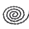 Chaînes de câble en aluminium de 5m chaîne noire non soudée chaîne à maillons ovales en métal en
