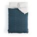 Little Arrow Design Co Running Stitch Stone Blue Made To Order Full Comforter Set