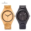 BOBO BIRD-Montre Quartz Tout Bois pour Homme Simple Causa Japon MIYOTA Cadeau Personnalisé