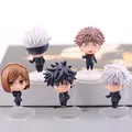 Ensemble de 5 pièces Anime Jujutsu Kaisen Gojo Satoru kuwisaki Kawaii Figurines Q Version Pvc