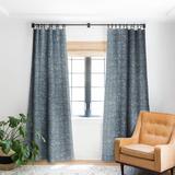 1-piece Blackout Convescote Blue Made-to-Order Curtain Panel