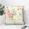 Housses de coussin Shabby Chic Grunge taie d'oreiller florale rose housse de coussin courte Plus