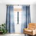 1-piece Blackout Denim Blue Mud Cloth Made-to-Order Curtain Panel