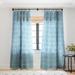 1-piece Sheer Arabesque En Bleu Made-to-Order Curtain Panel