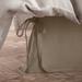 Henry Linen 3 Piece 18 Inch Drop Bed Skirt