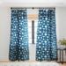 1-piece Sheer Mid Century Modern 04 Blue Made-to-Order Curtain Panel