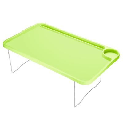 Breakfast Tray Table with Folding Legs Serving Platter Laptop Desk, Green