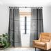 1-piece Blackout Gingham Black And White Made-to-Order Curtain Panel